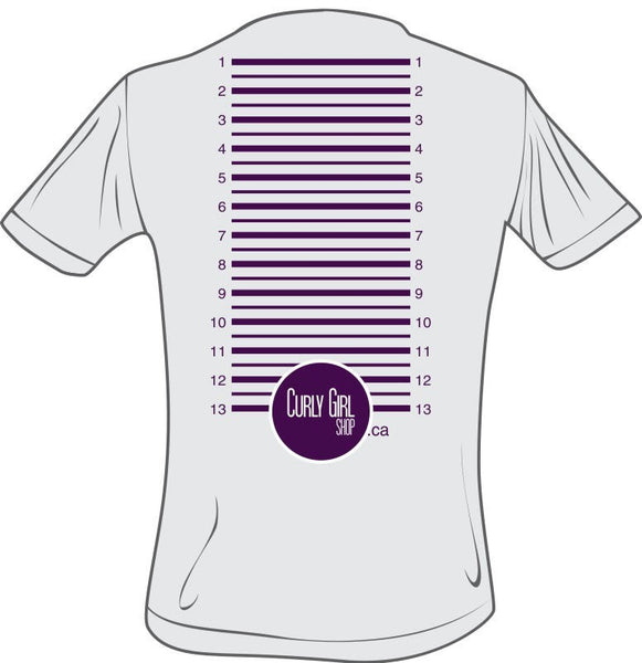 Få metan liner Length Check T-shirt – Curly Girl Shop